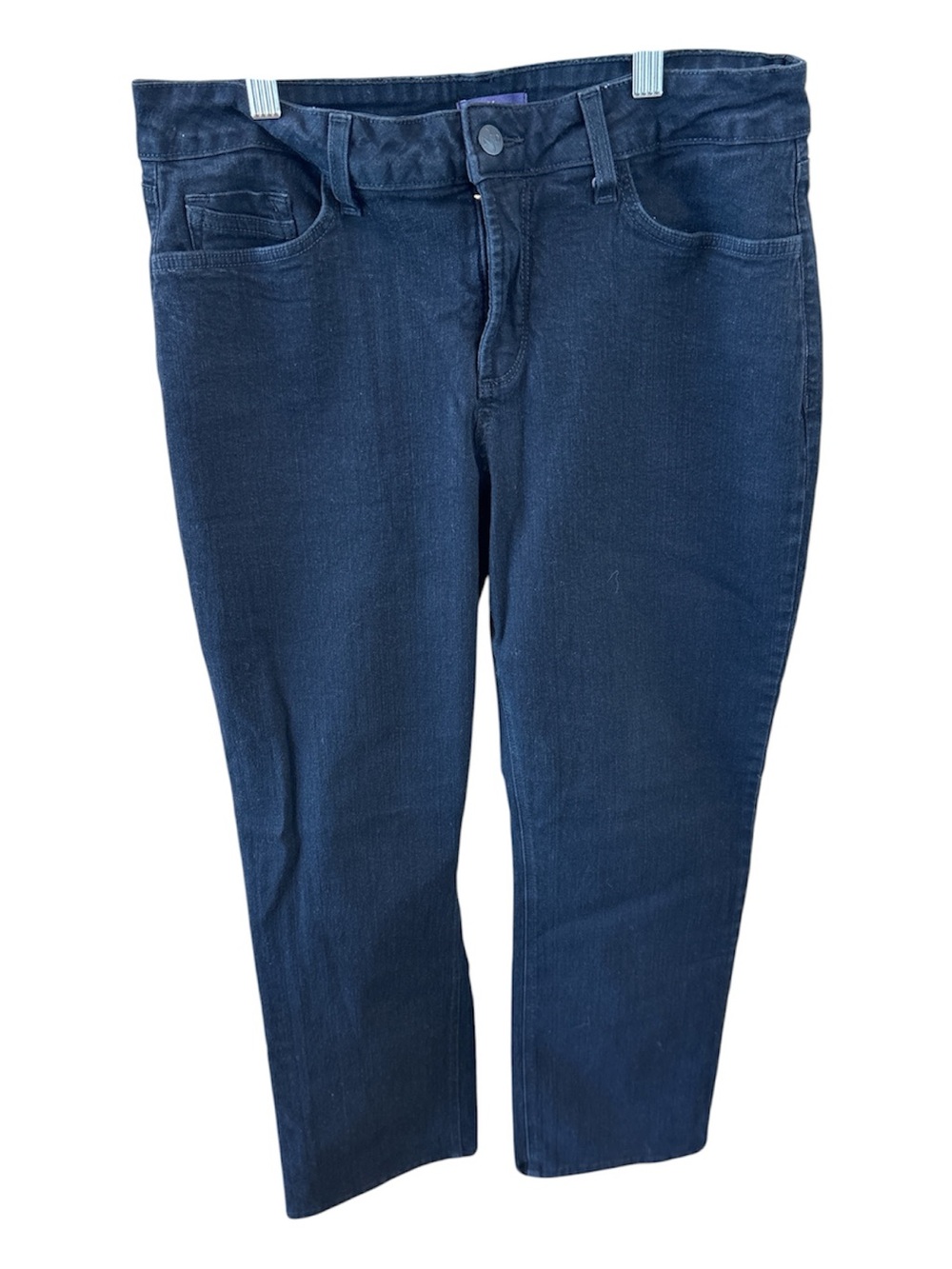 NYDJ Straight Leg Black Stretch Jeans